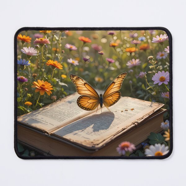 Item preview, Nature Enchanting Scenes Books Blooming Among Beautiful Flowers designed and sold by ART ATTACK ZONE.