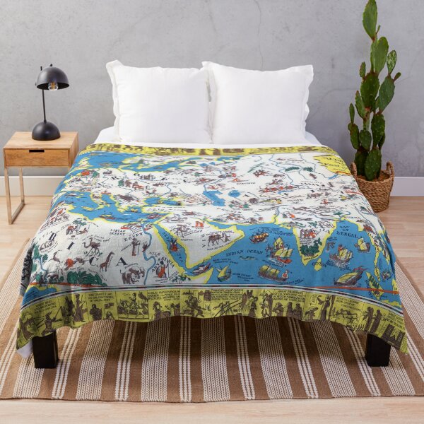 Item preview, A Medieval Map of East and West designed and sold by colourfind.