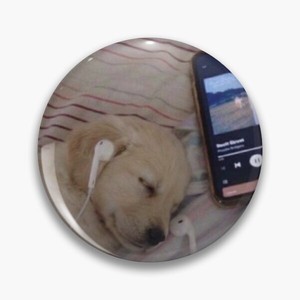 Item preview, Sad dog listening to music designed and sold by LoganAI.