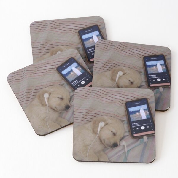 Item preview, Sad dog listening to music designed and sold by LoganAI.