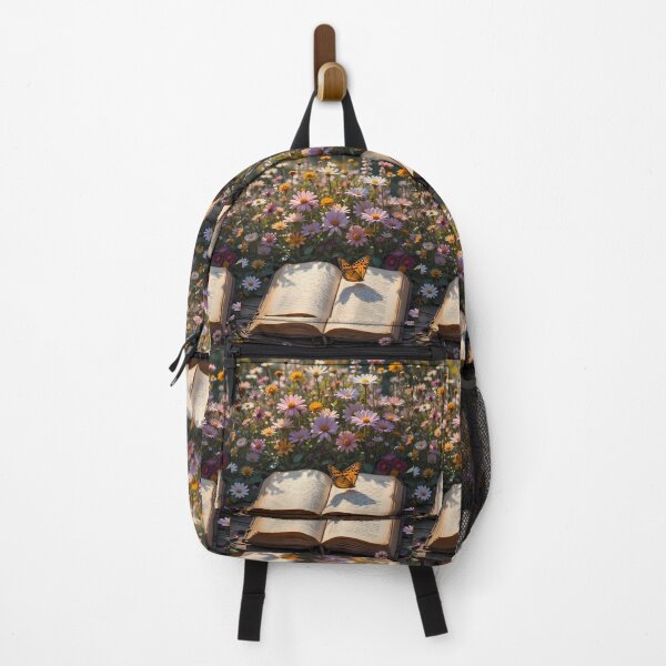 Item preview, Vibrant Enchanting Scenes Books Blooming Among Beautiful Flowers designed and sold by ART ATTACK ZONE.