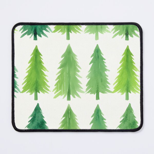 Item preview, Green Watercolor Pine Tree Seamless Pattern designed and sold by homydesign.