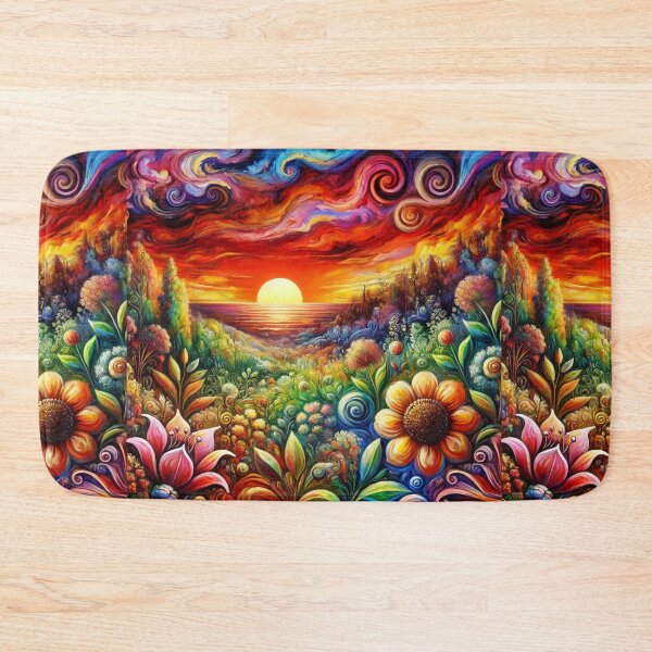 Item preview, Sunset Horizon – Colorful Sunset Landscape Art | Nature Wall Print & Poster designed and sold by SirMarcRichards.