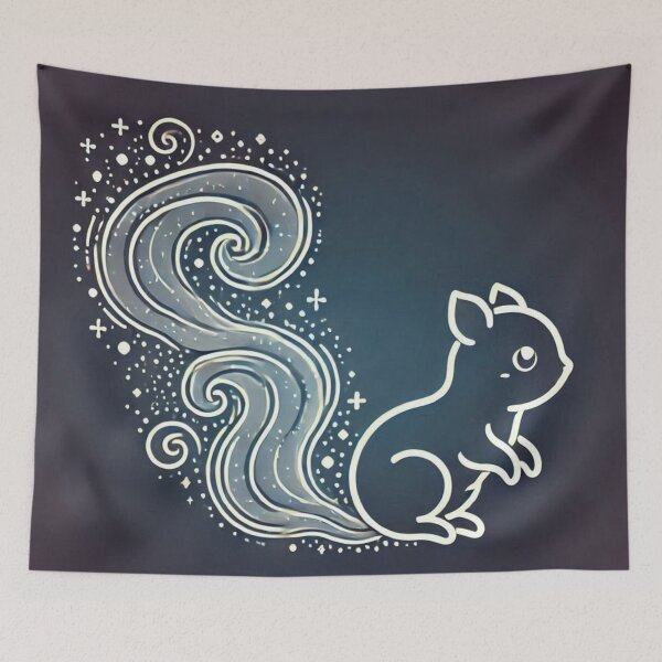 Item preview, Kawaii Galaxy Squirrel With Stardust Tail designed and sold by BigBlueArt.