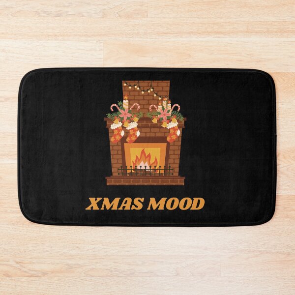 Item preview,  christmas fireplace with stockings and candy canes xmas mood christmas gifts  designed and sold by zuzzelek44.