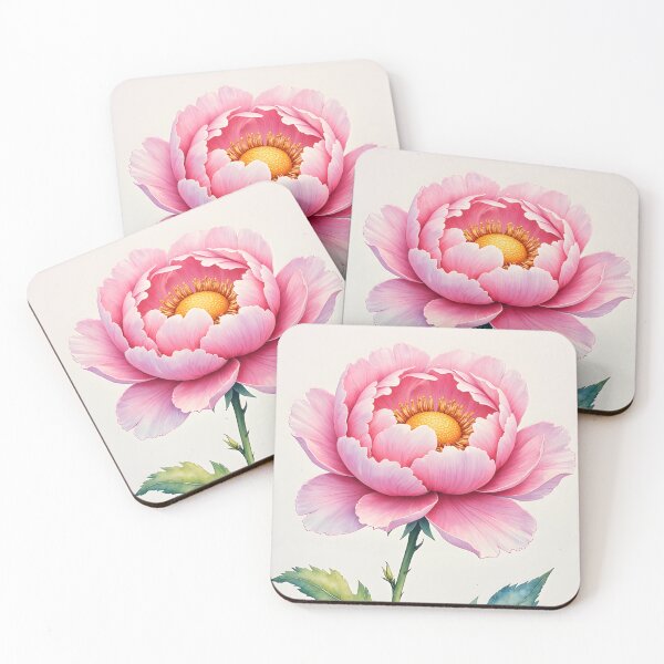 Item preview, Watercolor Blooms - Peony flower designed and sold by Petalandfur.