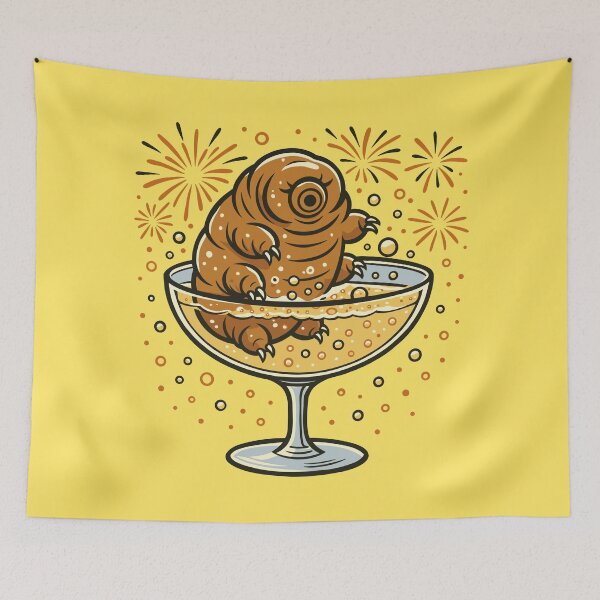 Item preview, Tardigrade Sitting in a Glass of Champagne designed and sold by Ghost on Toast.