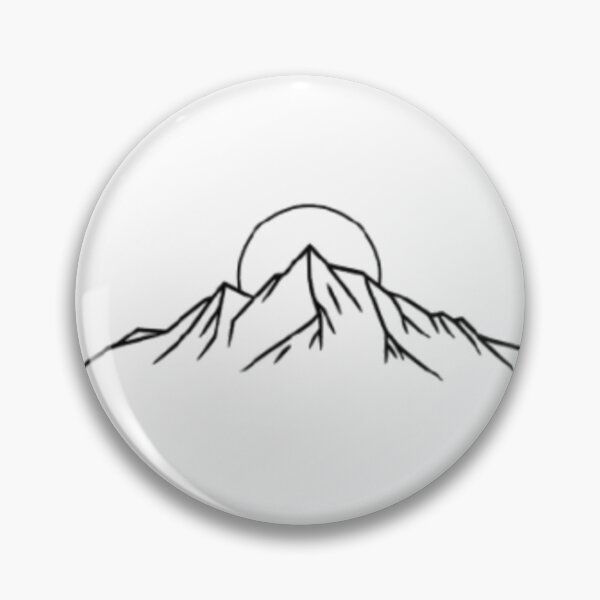 Item preview, Mountain Sunrise — Minimalist Line Art designed and sold by mari0n980.