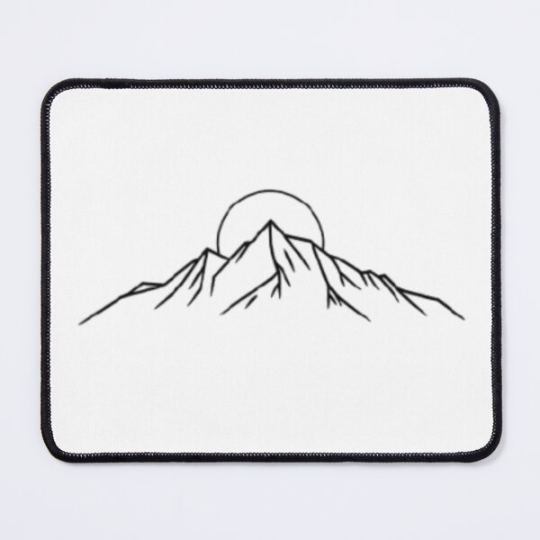 Item preview, Mountain Sunrise — Minimalist Line Art designed and sold by mari0n980.