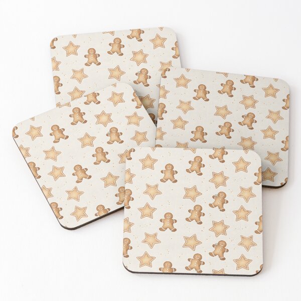 Item preview, Seamless Pattern of Gingerbread Men and Star Cookies designed and sold by homydesign.