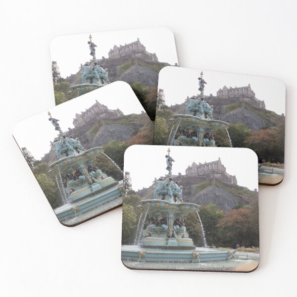 Item preview, Ross Fountain with Edinburgh Castle designed and sold by rhosbahu.