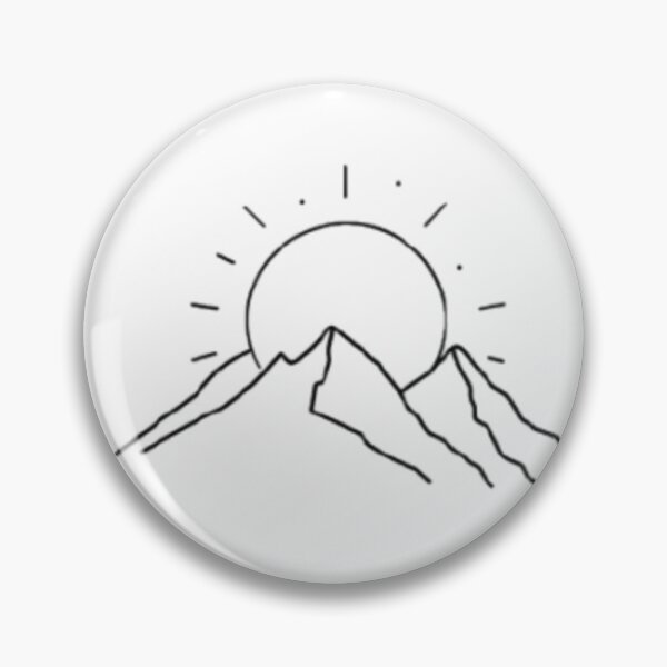 Item preview, Mountain Sunrise — Minimalist Line Art designed and sold by mari0n980.