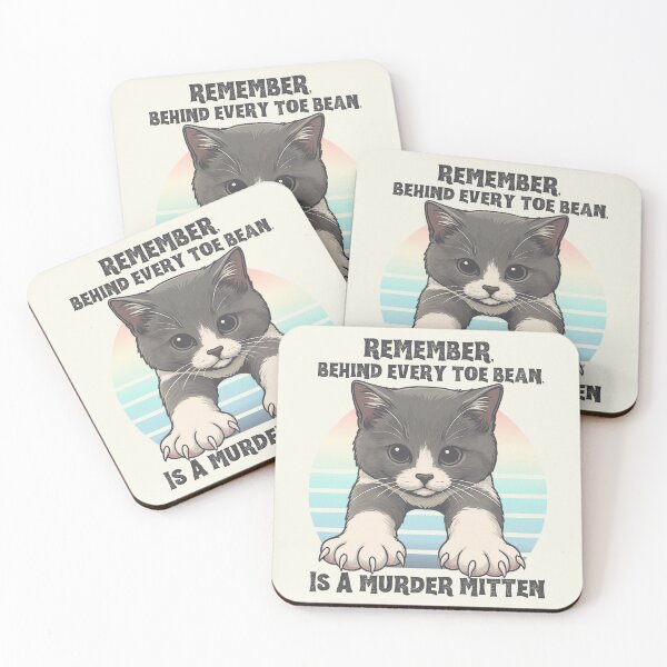 Item preview, Murder Mittens Funny Cat Kitten Toe Beans Paws Claws Retro designed and sold by SunfullyYours.