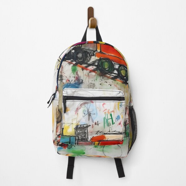 Item preview, A COLORFUL DRAWING MADE BY CHILDREN OF A LITTLE TRAIN designed and sold by infinitearte.