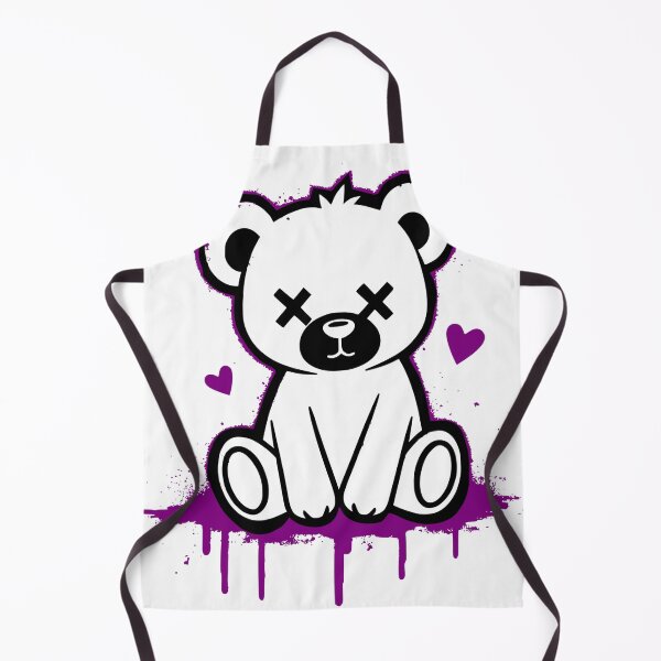 Item preview, Cute Goth Teddy Bear – Purple Grunge Aesthetic Art designed and sold by samet-bas.