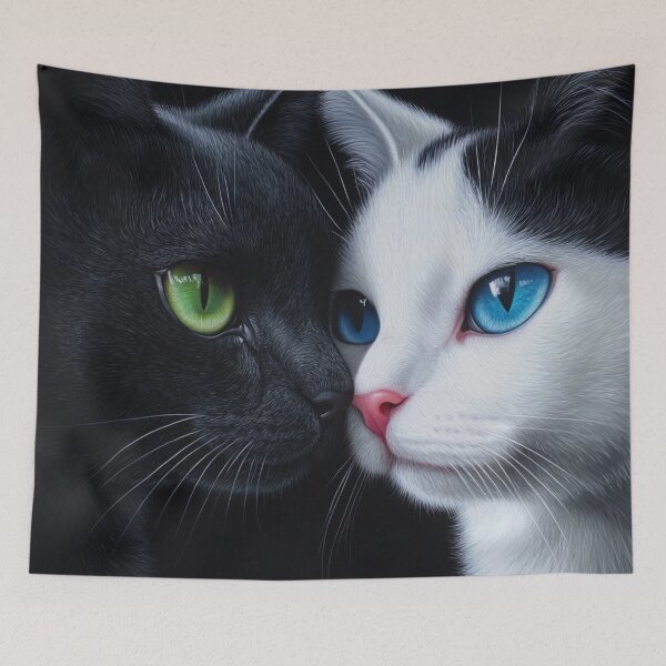 Item preview, Black and white cats designed and sold by Kat's Design Hub.