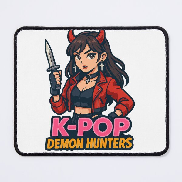 Item preview, K-POP Demon Hunter Girl – Cute Devil Slayer Toony Anime Sticker designed and sold by Gurjeetpixelart.