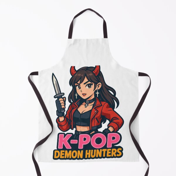 Item preview, K-POP Demon Hunter Girl – Cute Devil Slayer Toony Anime Sticker designed and sold by Gurjeetpixelart.