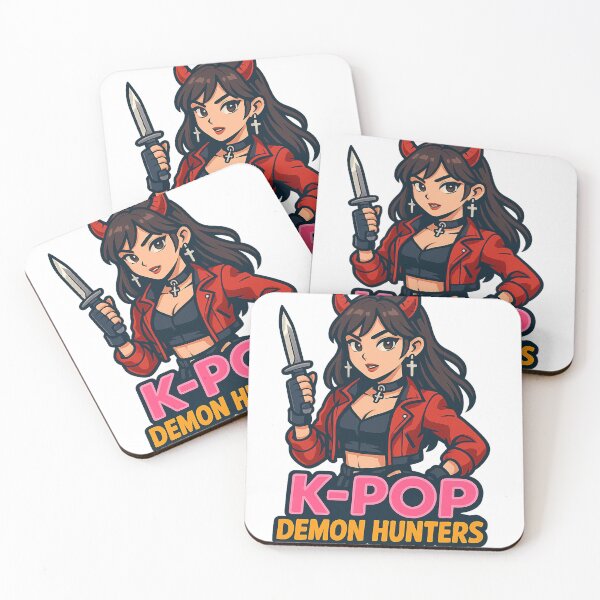 Item preview, K-POP Demon Hunter Girl – Cute Devil Slayer Toony Anime Sticker designed and sold by Gurjeetpixelart.