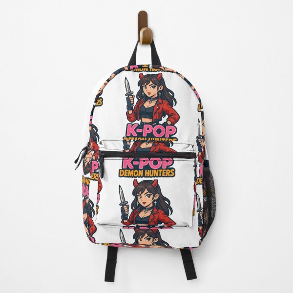 Item preview, K-POP Demon Hunter Girl – Cute Devil Slayer Toony Anime Sticker designed and sold by Gurjeetpixelart.