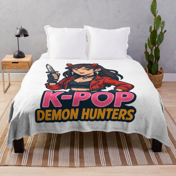 Item preview, K-POP Demon Hunter Girl – Cute Devil Slayer Toony Anime Sticker designed and sold by Gurjeetpixelart.