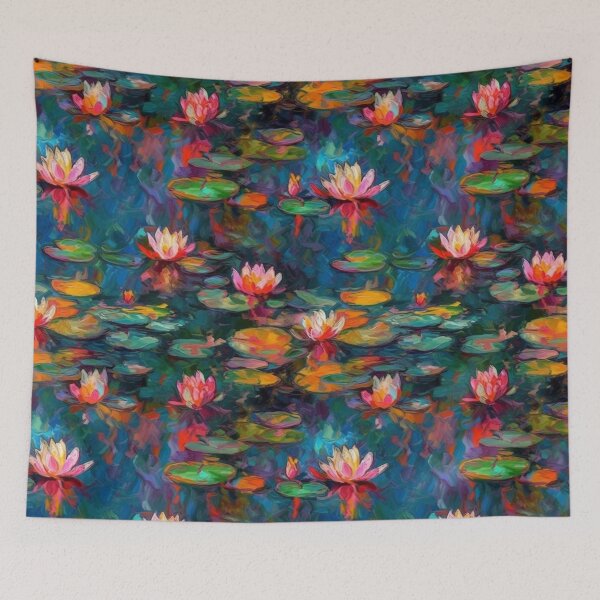 Item preview, Water Lilies – Monet-Style Impressionist Floral Art Print designed and sold by SirMarcRichards.