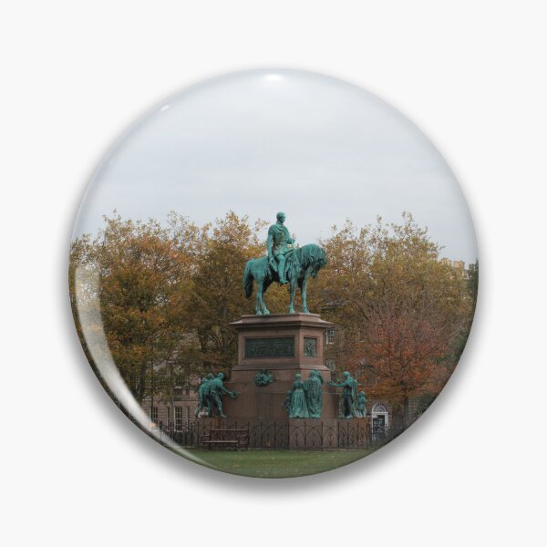 Item preview, Equestrian statue in autumnal Edinburgh designed and sold by rhosbahu.