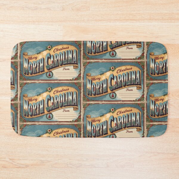 Item preview, Merry Christmas From North Carolina USA Postcard Greetings Retro Travel Vintage designed and sold by TravelPostcardGems.