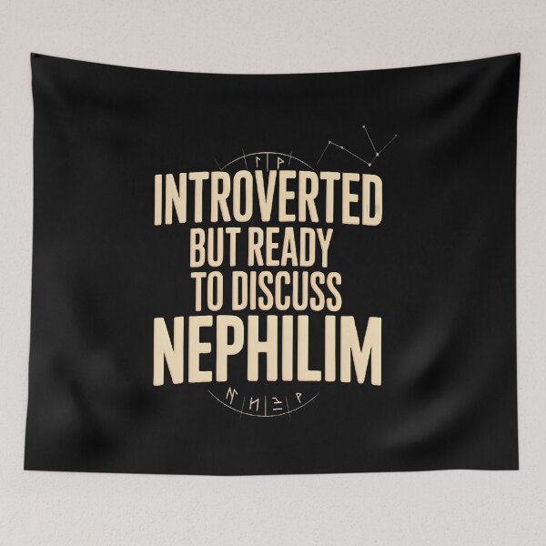 Item preview, Introverted But Ready To Discuss Nephilim Introvert Humor designed and sold by LorraineRita.