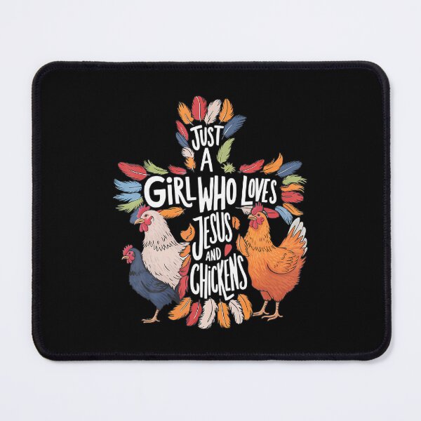 Item preview, Just A Girl Who Loves Jesus And Chickens designed and sold by DominiqueAngela.