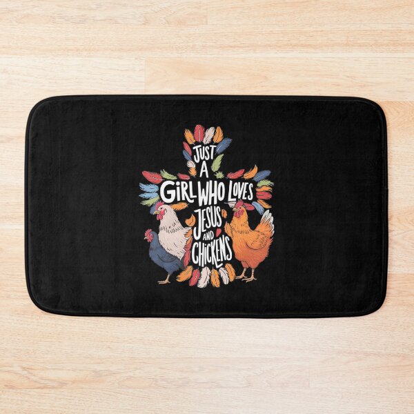 Item preview, Just A Girl Who Loves Jesus And Chickens designed and sold by DominiqueAngela.