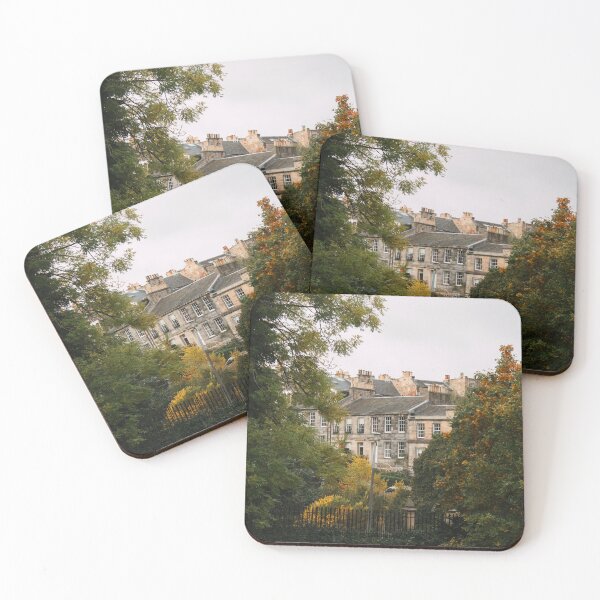 Item preview, Old buildings in a green autumn setting designed and sold by rhosbahu.
