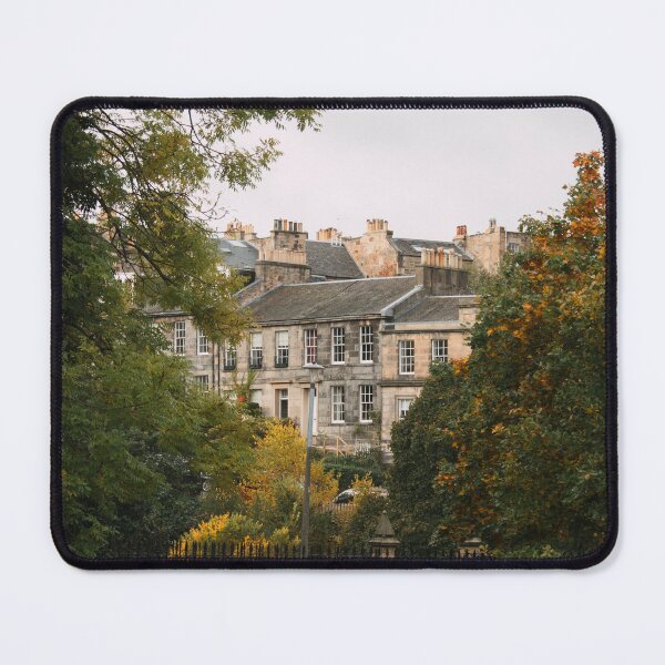 Item preview, Old buildings in a green autumn setting designed and sold by rhosbahu.