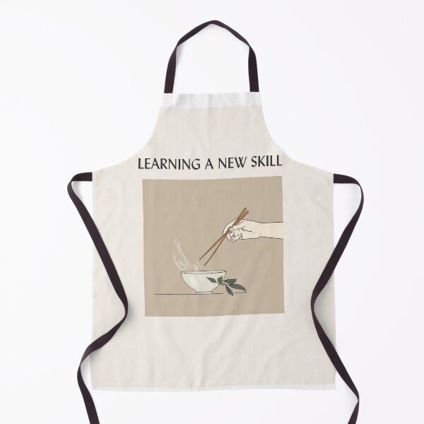 Item preview, Learning a New Skill – Minimal Aesthetic Quote Art | Neutral Motivational Illustration | Self Growth Wall Art designed and sold by InkIntentionstu.
