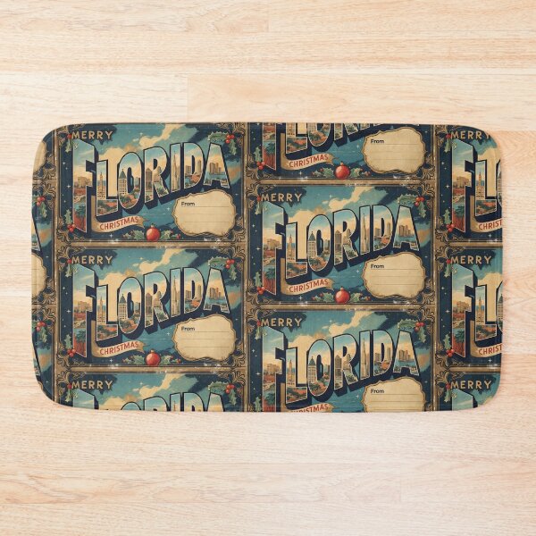 Item preview, Merry Christmas From Florida USA Postcard Greetings Retro Travel Vintage designed and sold by TravelPostcardGems.