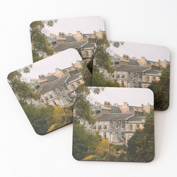 Item preview, Georgian houses in autumn light designed and sold by rhosbahu.
