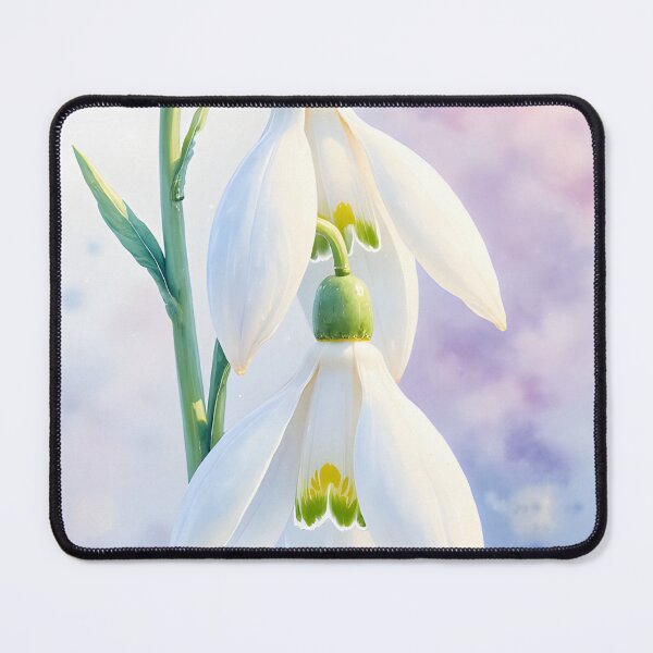 Item preview, Watercolor Blooms - Snowdrop flower designed and sold by Petalandfur.