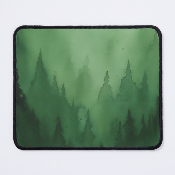 Item preview, Abstract Watercolor Forest in Misty Green Tones designed and sold by homydesign.