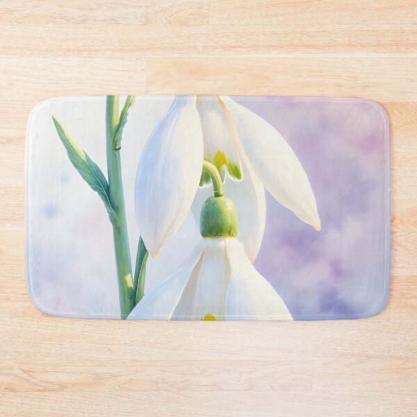 Item preview, Watercolor Blooms - Snowdrop flower designed and sold by Petalandfur.