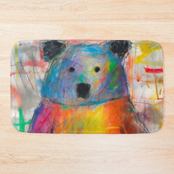 Item preview, A COLORFUL DRAWING MADE BY CHILDREN OF A BEAR designed and sold by infinitearte.