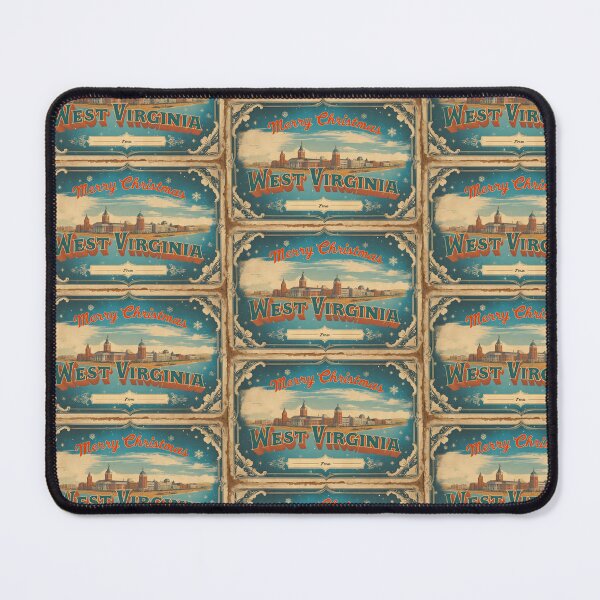 Item preview, Merry Christmas From West Virginia USA Postcard Greetings Retro Travel Vintage designed and sold by TravelPostcardGems.