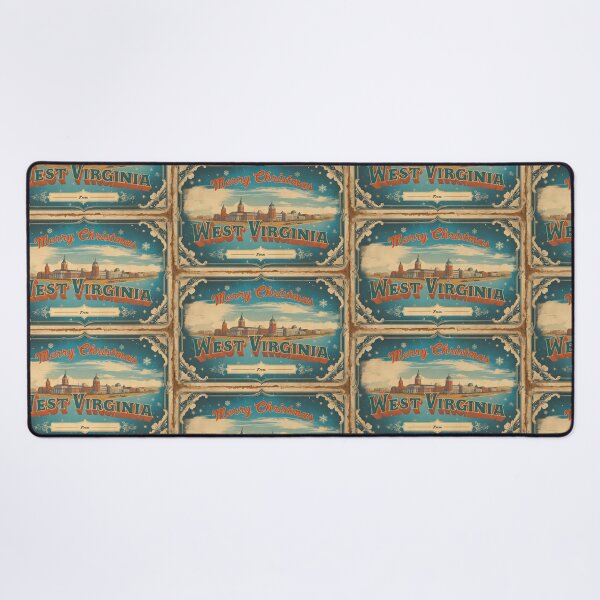 Item preview, Merry Christmas From West Virginia USA Postcard Greetings Retro Travel Vintage designed and sold by TravelPostcardGems.