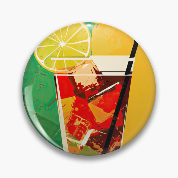 Item preview, A colorful cocktail on an artistic background with splashes of color designed and sold by Jerhus.