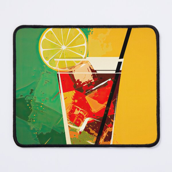 Item preview, A colorful cocktail on an artistic background with splashes of color designed and sold by Jerhus.