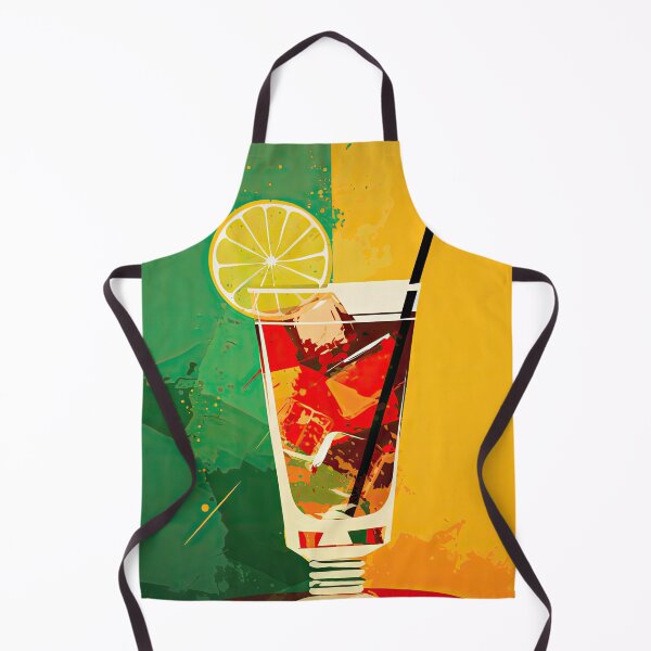 Item preview, A colorful cocktail on an artistic background with splashes of color designed and sold by Jerhus.