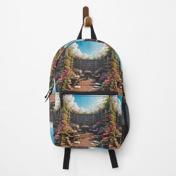 Item preview, Tranquil Enchanting Scenes Books Blooming Among Beautiful Flowers designed and sold by ART ATTACK ZONE.