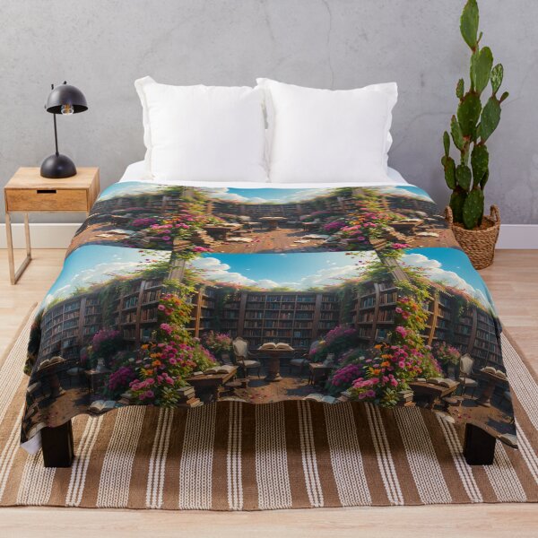 Item preview, Tranquil Enchanting Scenes Books Blooming Among Beautiful Flowers designed and sold by ART ATTACK ZONE.