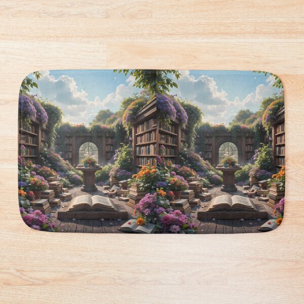 Item preview, Atmosphere Enchanting Scenes Books Blooming Among Beautiful Flowers designed and sold by ART ATTACK ZONE.