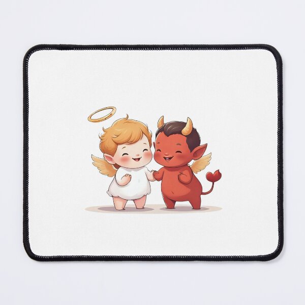 Item preview, Baby Angel and Devil Design - Cute Good vs Evil Inner Monologue Art designed and sold by KhadijaBatool38.