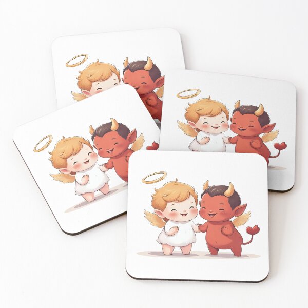 Item preview, Baby Angel and Devil Design - Cute Good vs Evil Inner Monologue Art designed and sold by KhadijaBatool38.